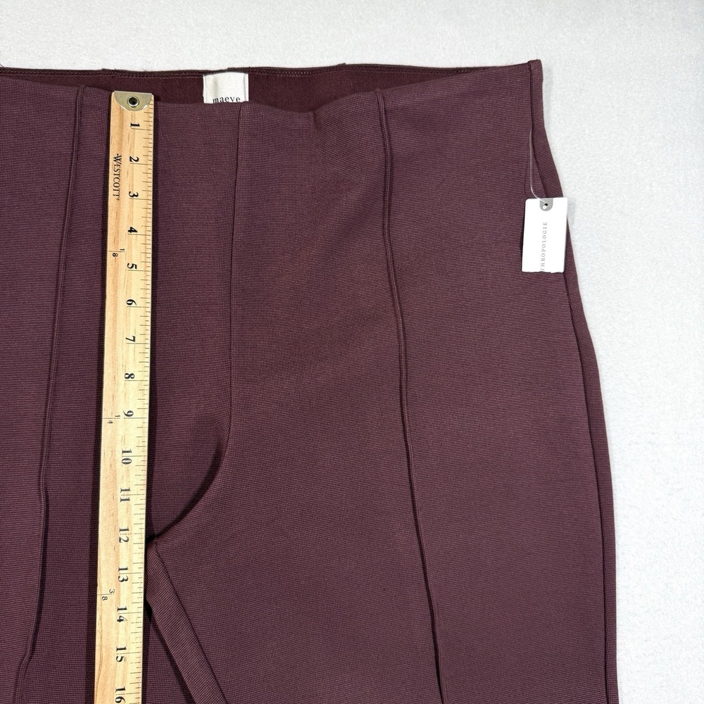 Maeve Anthropologie Pants Womens XL Poppy Kick Flare Pull On Pant Cocoa Plum NWT - Picture 13 of 15